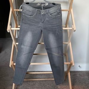 Distressed Gray Jeggings - Never Worn!